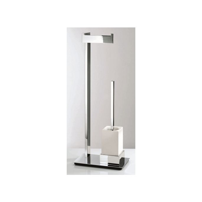 Decor Walther Brick 0591300 BK SBK toiletborstelhouder/ toiletrolhouder standaard chroom