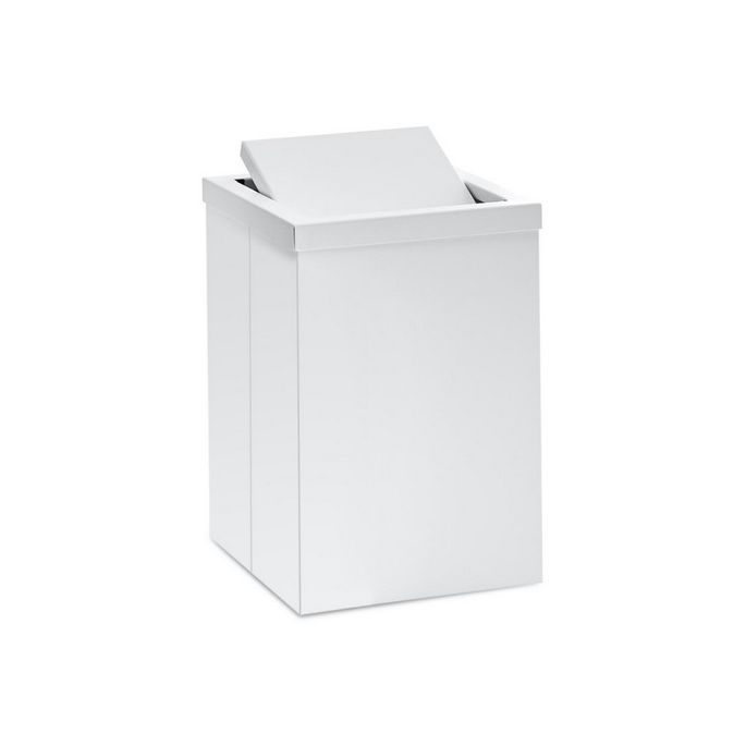 Decor Walther 0610150 DW 113 paper bin with revolving lid 30x20x20cm stainless steel white matt