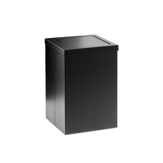 Decor Walther 0610160 DW 113 paper bin with revolving lid 30x20x20cm stainless steel black matt