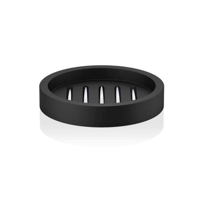 Decor Walther 0972164 Stone STS zeepschaal mat zwart/ chroom