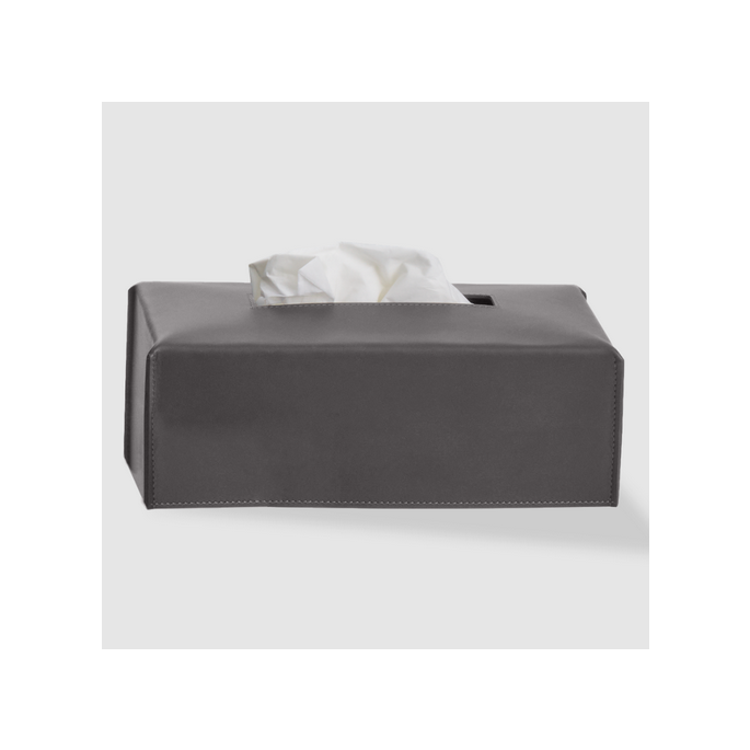 Decor Walther Nappa 0938093 NAPPA KB tissue box genuine leather smokey grey
