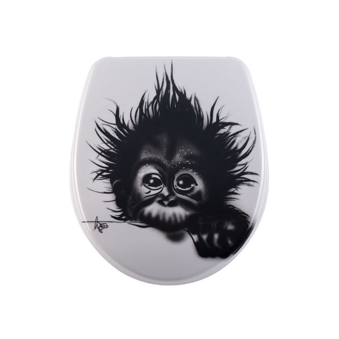 Diaqua Nice 31171201 toiletzitting met deksel motief Monkey