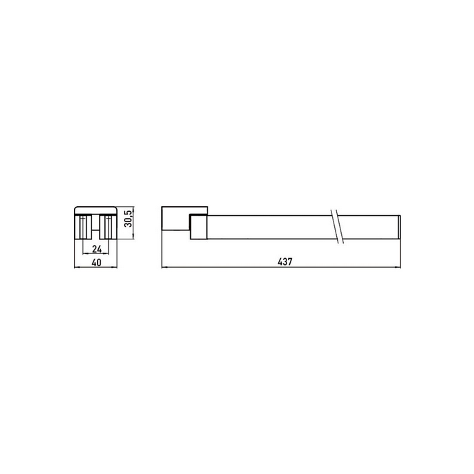 Emco Loft 055000141 2-Deckel Handtuchhalter Chrom (OUTLET)