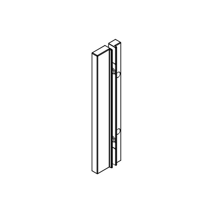 HSK E100140-16-68 greep asymmetrisch mat zwart