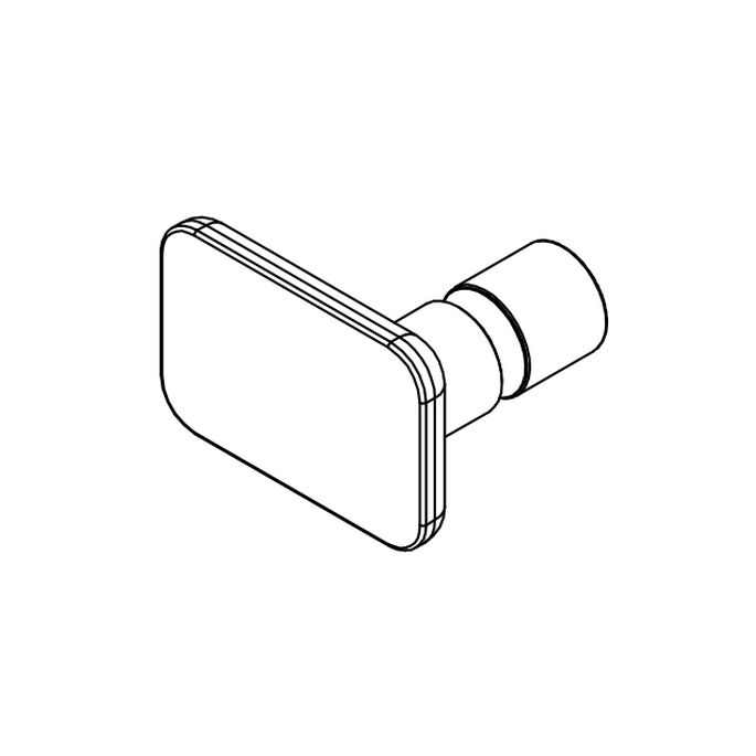 HSK E100140-20-41 knopgreep Softcube chroom