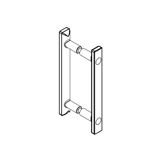 HSK E100140-39-41 greep klein chroom