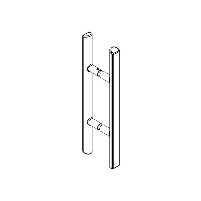 HSK E100140-56-41 handle angular chrome