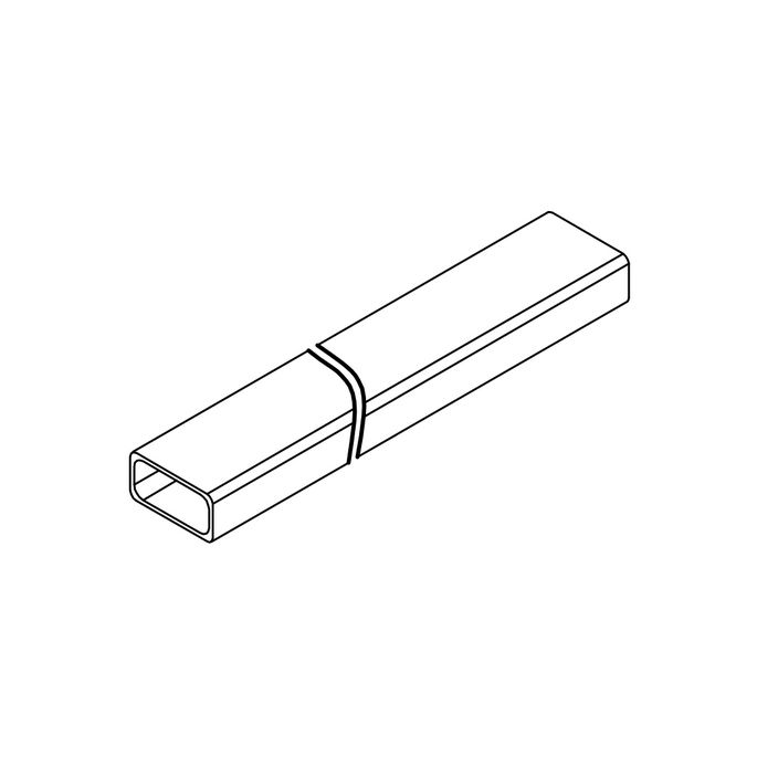 HSK E100338-1-41 stabilization mount (hollow profile) 100cm chrome