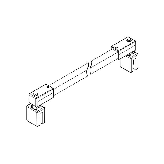 HSK E100341-70 Stabilisierungsstütze 120cm matt weiß