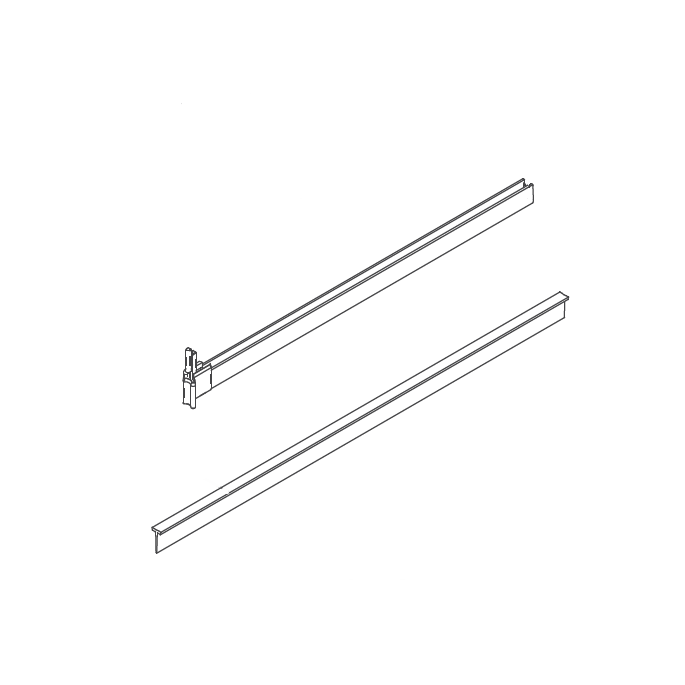 HSK Exklusiv E85058 glass door frame with end cap for revolving door right, 6mm *no longer available*