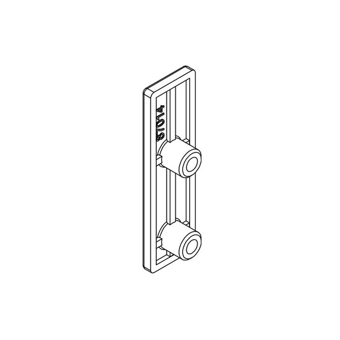 HSK Kienle E100311-O-41 achterplaat voor wandhouder boven, chroom