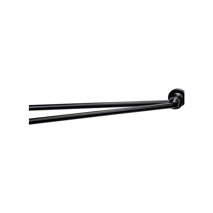 Haceka Aspen 1209518 2-lids handdoekhouder 430mm mat zwart