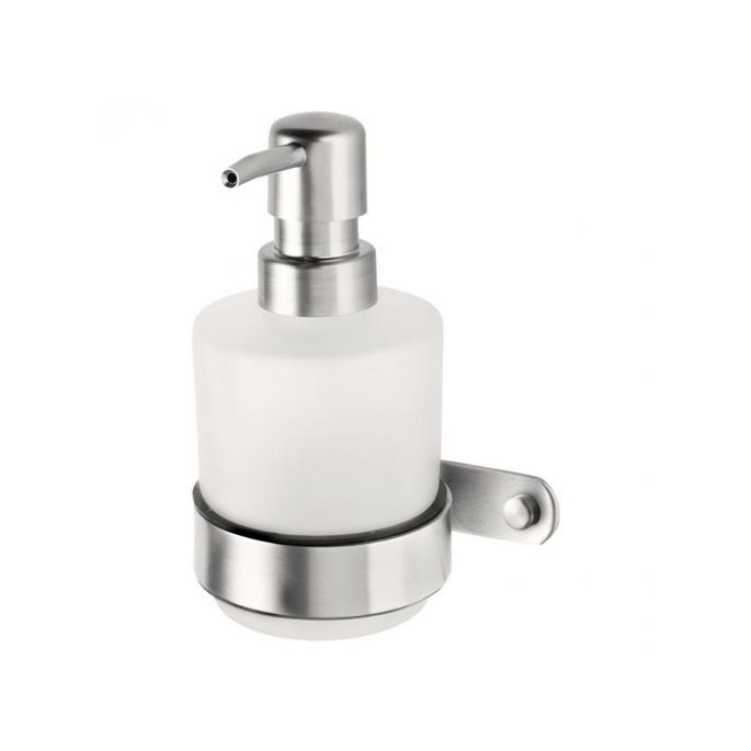 Haceka Ixi 1208485 soap dispenser white satined glass / brushed stainless steel