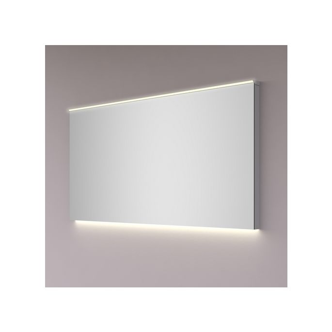 Hipp Design SPV 11040.70 spiegel 120x70cm met LED strip boven, indirecte verlichting onder en spiegelverwarming