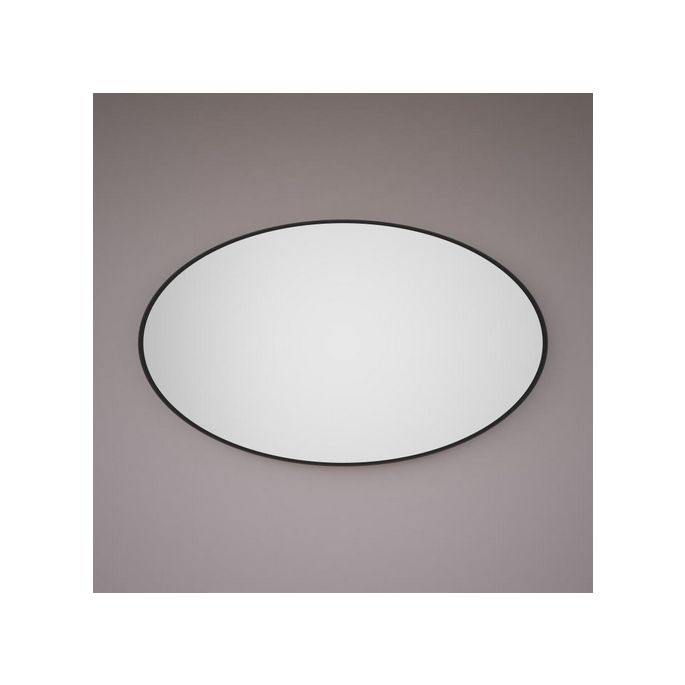 Hipp Design SPV 8580 BLI spiegel op mat zwart industrieel metalen frame 80x60cm