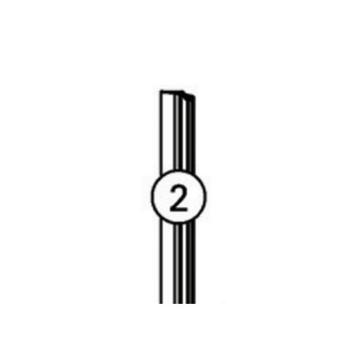 Huppe Pure Pure 501 Design - Design , 059602 vertikale Dichtleiste