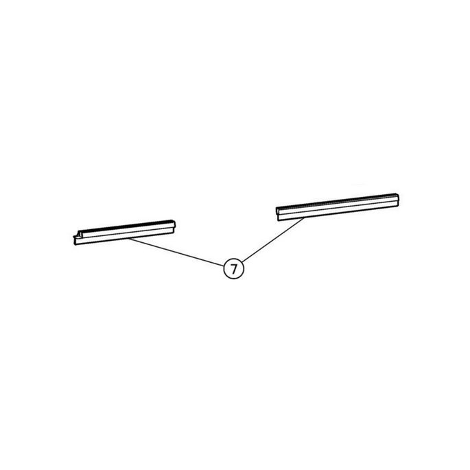 Huppe 501 Design Pure, 059728 set of drain profiles