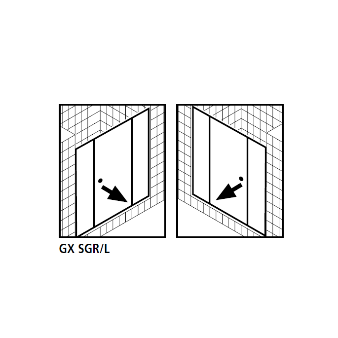 Kermi 2534060 spatwaterdichting 1 x 98,5cm - 6mm