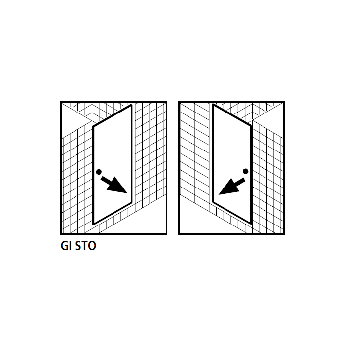 Kermi 2534060 spatwaterdichting 1 x 98,5cm - 6mm