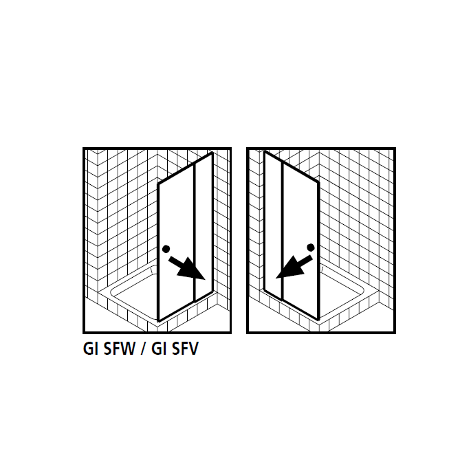 Kermi 2534060 spatwaterdichting 1 x 98,5cm - 6mm