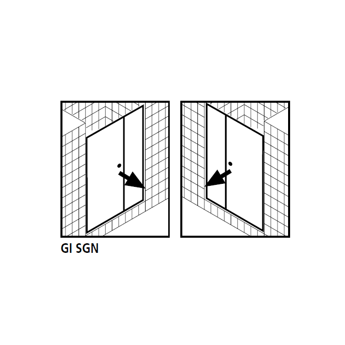 Kermi 2534060 splash seal 1 x 98.5cm - 6mm