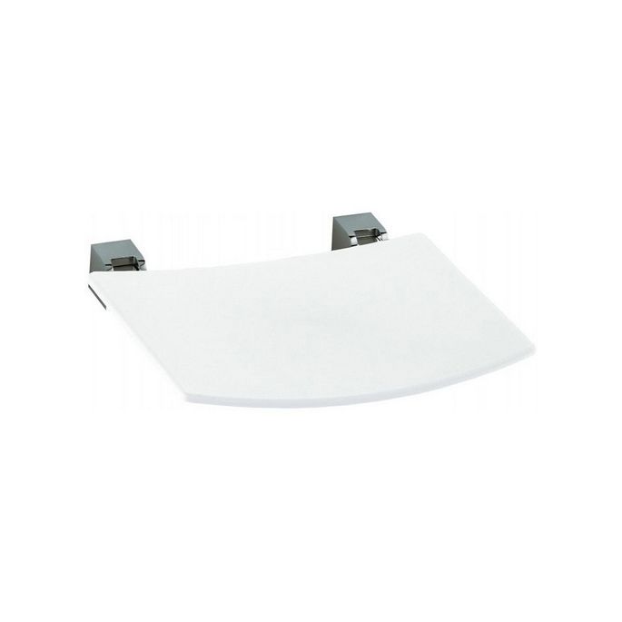 Keuco Collectie Plan 14980070051 tip-up seat stainless steel/ white (RAL 9010)