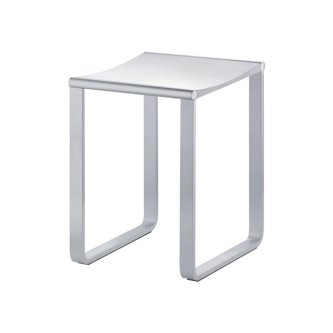 Keuco Collectie Plan 14982010038 bathroom stool chrome-plated/ light grey (RAL 7035)