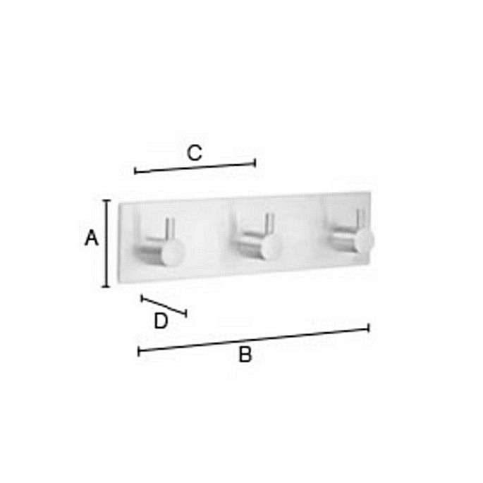 Smedbo Beslagsboden BK1107 design hakenrek gepolijst edelstaal