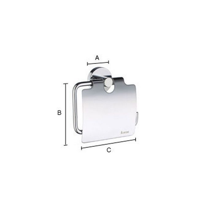 Smedbo Home HK3414 toilet roll holder with cover chrome
