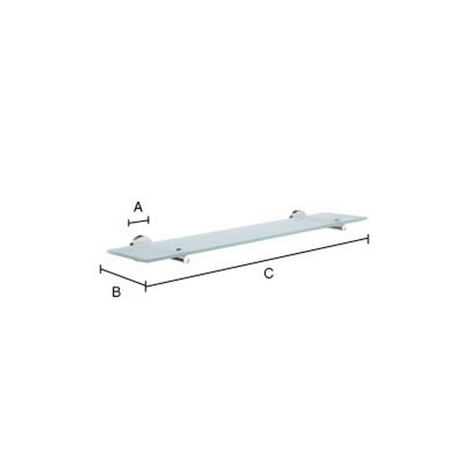 Smedbo Home HS347 planchet 60cm mat chroom