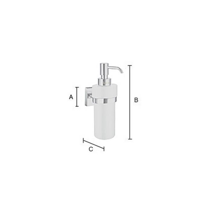 Smedbo House RB369P zeepdispenser zwart