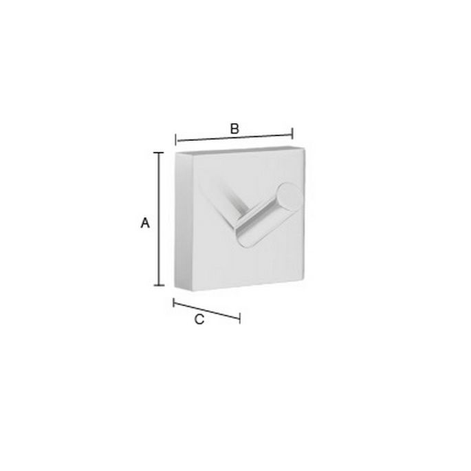 Smedbo House RB355 handdoekhaak zwart
