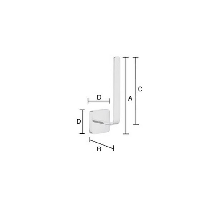 Smedbo Ice OK320 reserverolhouder chroom