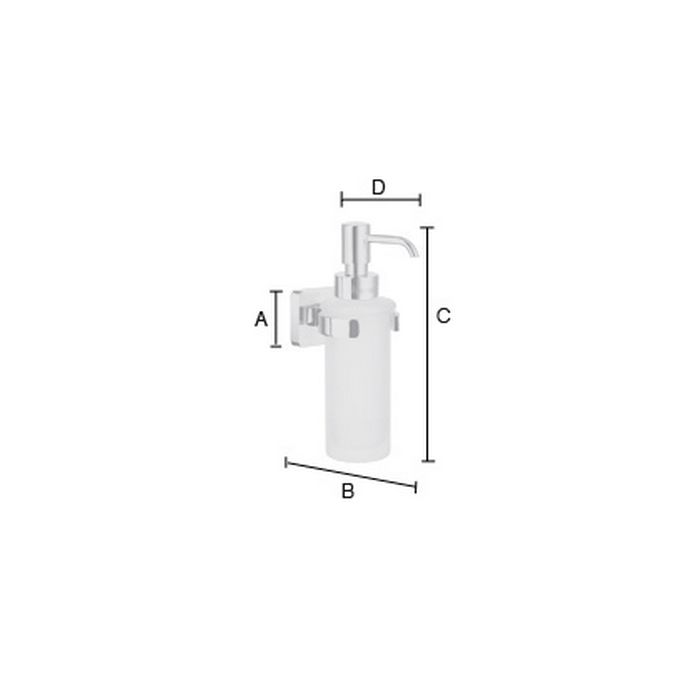 Smedbo Ice OK369P zeepdispenser chroom