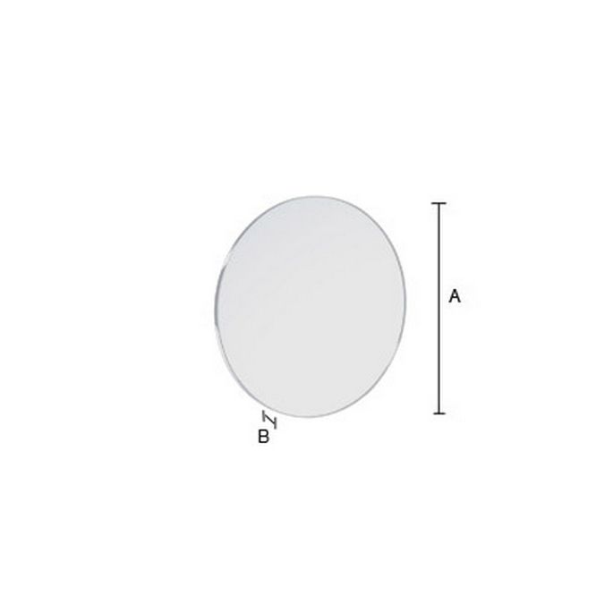 Smedbo Outline FK442 shaving/make-up mirror self-adhesive magnetic wall plate 5x chrome