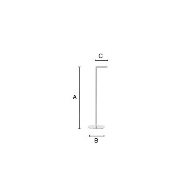 Smedbo Outline Lite FK635 Toilettenpapierhalter mit Reservepapierhalter poliert Edelstahl