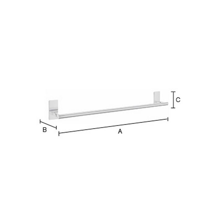Smedbo Pool ZK3464 handdoekhouder 63cm chroom