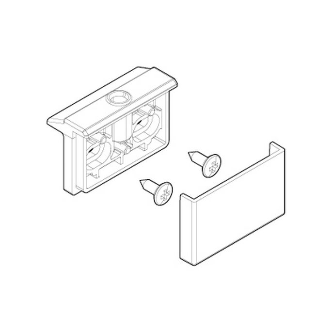 Novellini R02BJGB1-A set hinge parts white 030