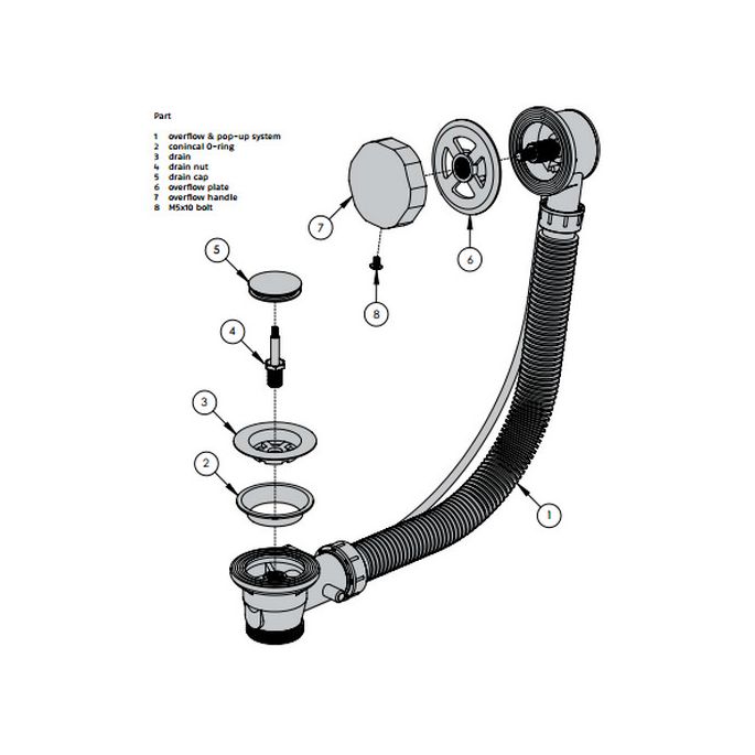 Clou InBe IB0540105 vrijstaand bad 178x80 wit