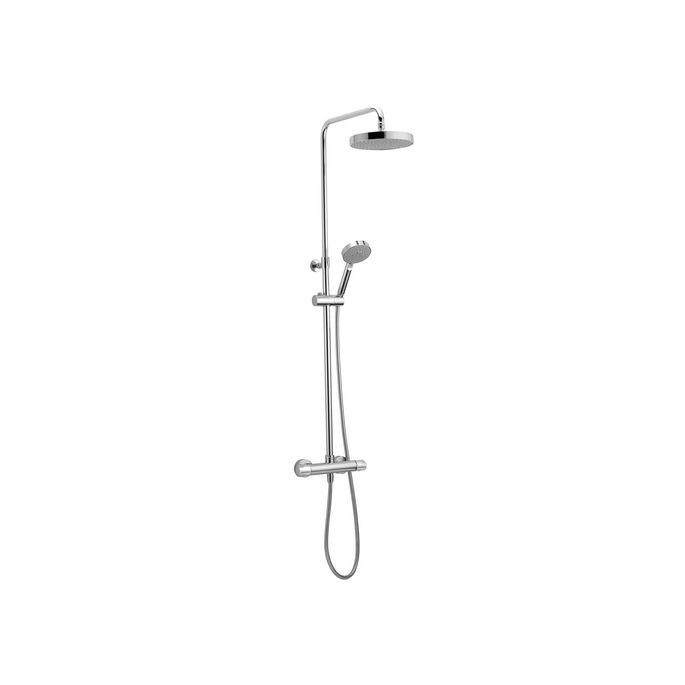 Pure Basic DU5436 telescopic shower surface-mounted set ABS with thermostat chrome