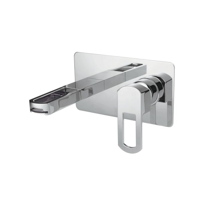 Pure Ebro EB5217 waschbasin tap 2-hole complete with built-in part chrome