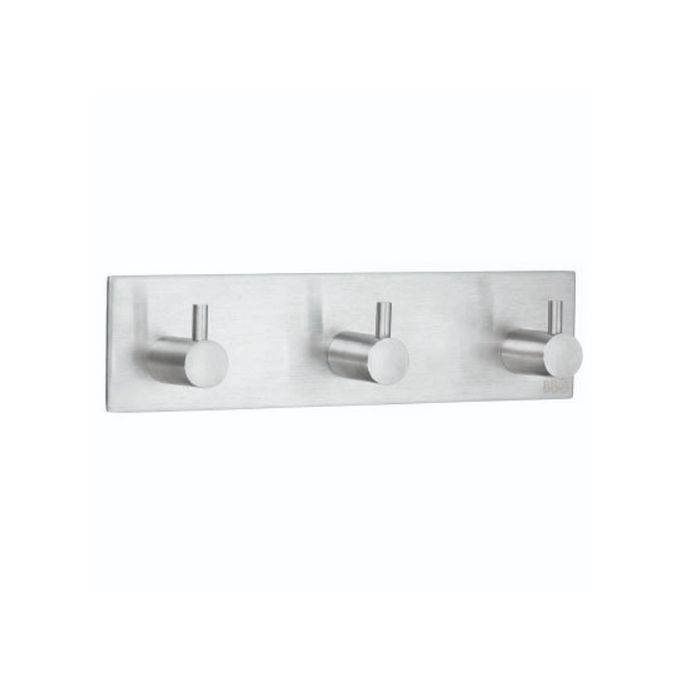 Smedbo Beslagsboden B1107 design hook rack brushed stainless steel