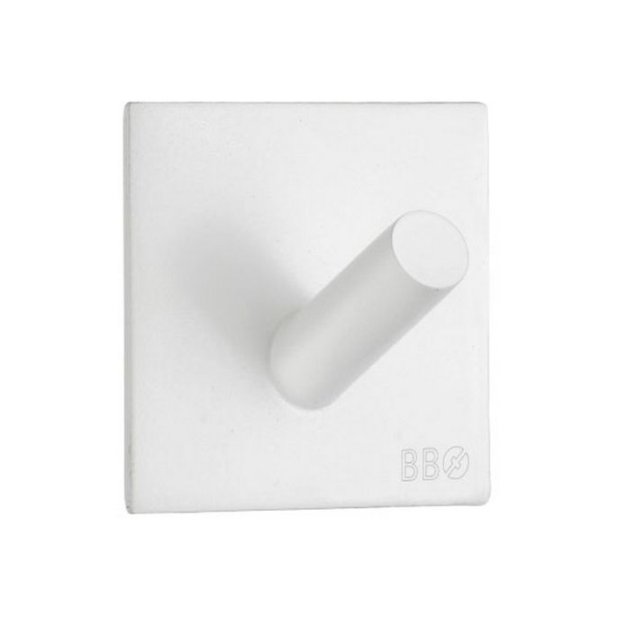 Smedbo Beslagsboden BX1092 design handdoekhaak mat wit edelstaal