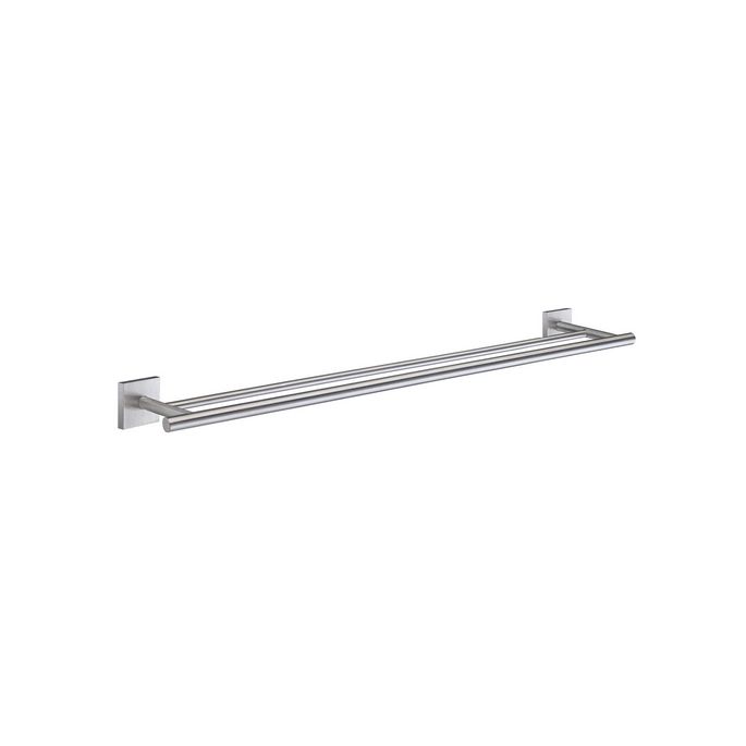 Smedbo House RS3364 dubbele handdoekhouder 65cm mat chroom