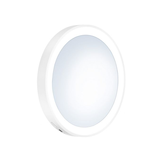Smedbo Outline Lite FX625 shaving/make-up mirror with suction cups and led light 7x white
