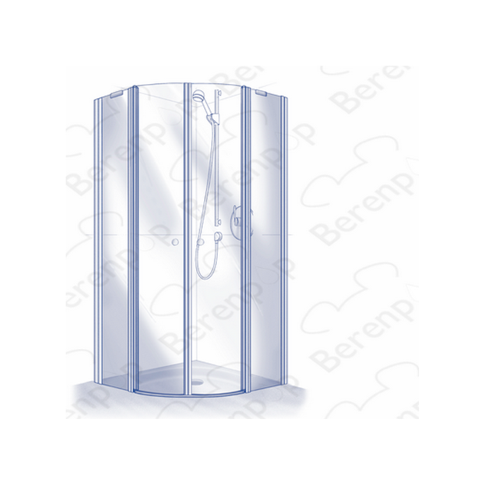 Koralle Supra Top S8L40852 ( L40852 ) ( 2537280 ) complete set of profiles for quarter-round Shower radius 550 (until 04.2001) *no longer available*