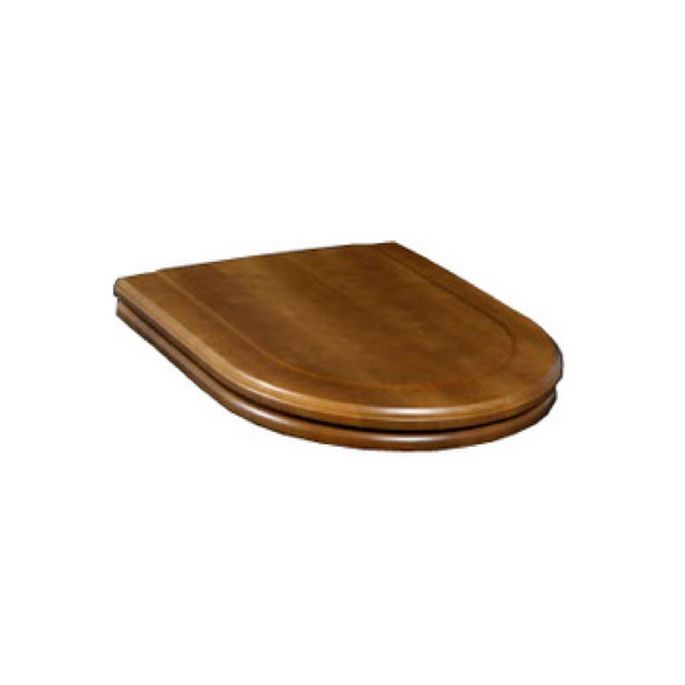Villeroy and Boch Hommage 99266100 toilet seat with lid walnut stained