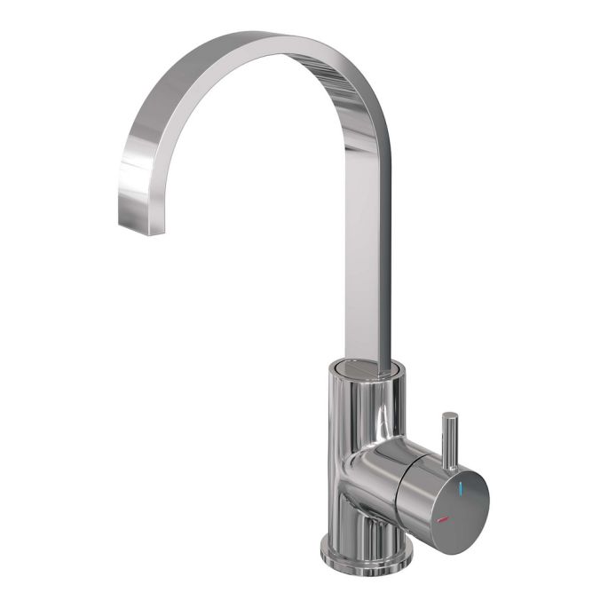 Brauer Edition 5-CE-003-S2 high body basin mixer with swivel flat spout model B chrome