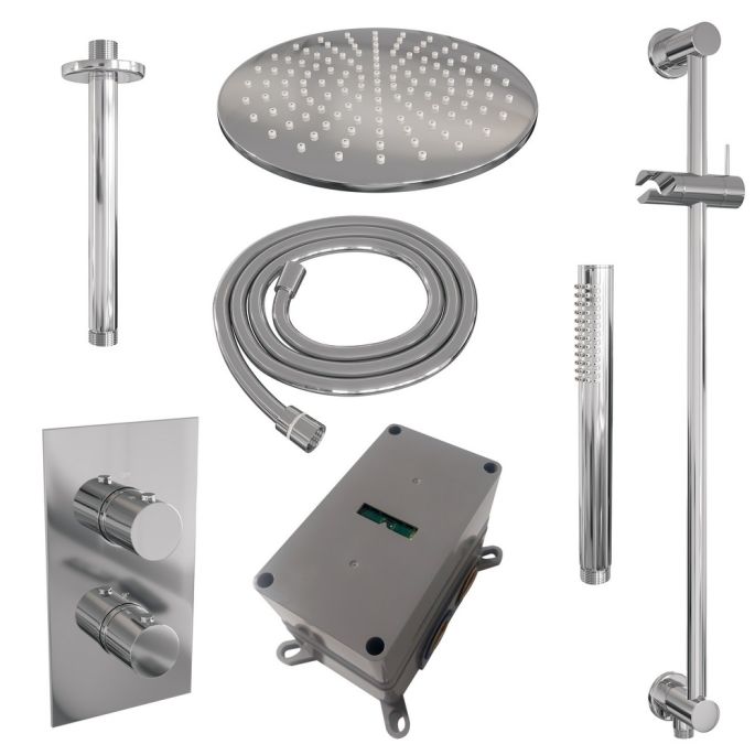 Brauer Edition 5-CE-067 thermostatische Unterputz-Regenbrause 3-Wege-Umsteller SET 42 chrom