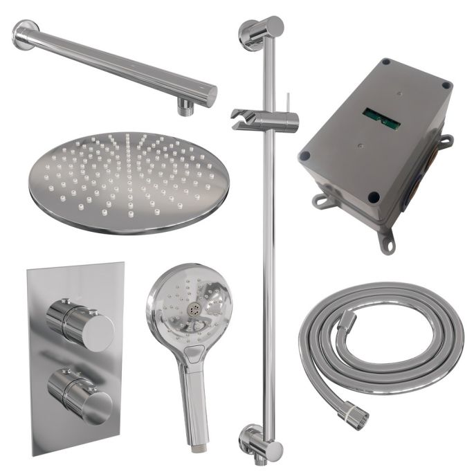 Brauer Edition 5-CE-071 thermostatische inbouw regendouche 3-weg omstelling SET 44 chroom